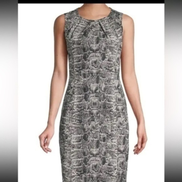Kobi Halperin Dresses & Skirts - $498 KOBI HALPERIN Sz2 BEATRICE PYTHON-PRINT SLEEVELESS SHEATH DRESS